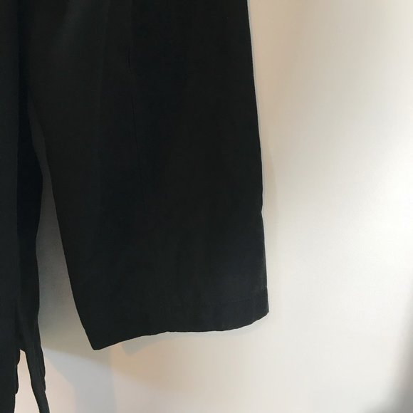 Jos A Bank Overcoat Jacket Black Lined Pockets But - Picture 5 of 8